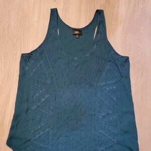 Mossimo Womans Racerback Tank Top Green Size Small
